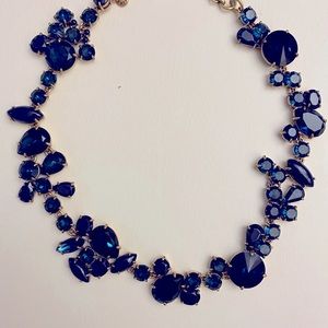 J Crew Dark Blue Crystal Necklace
